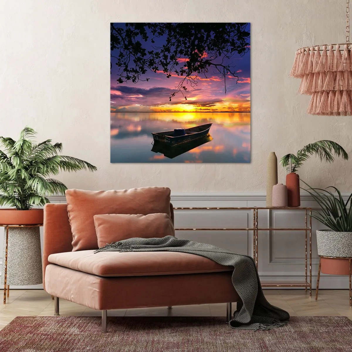 Cuadro sobre lienzo - Impresión de Imagen - Un cielo de ensueño - 30x30 cm