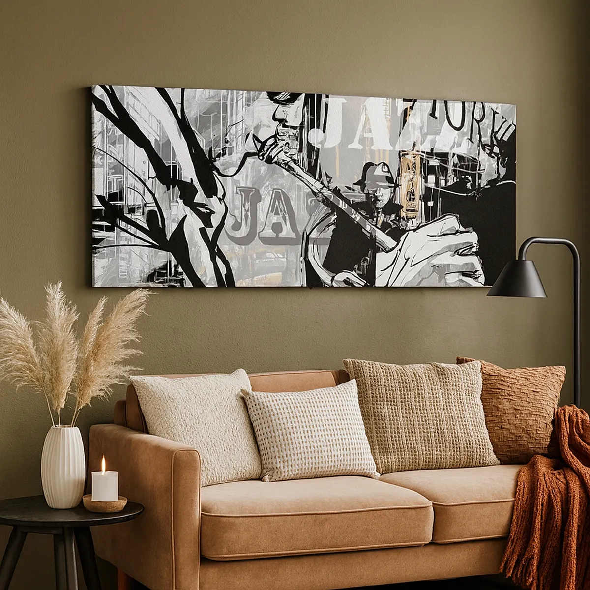 Cuadro sobre lienzo - Impresión de Imagen - Al ritmo de Nueva York - 30x30 cm