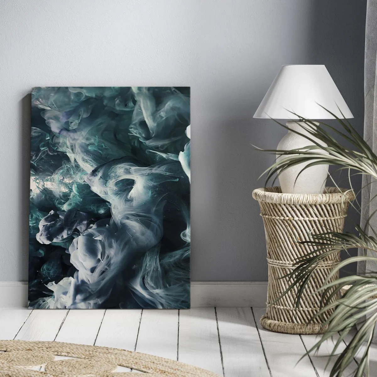 Cuadro sobre lienzo - Impresión de Imagen - Un movimiento de color - 45x80 cm