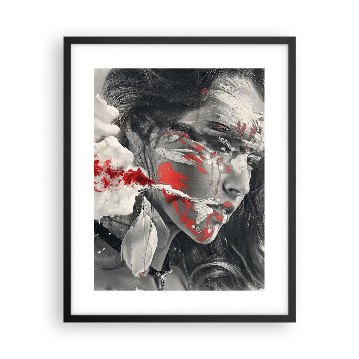 Póster en marco negro - En los humos del absurdo - 40x50 cm