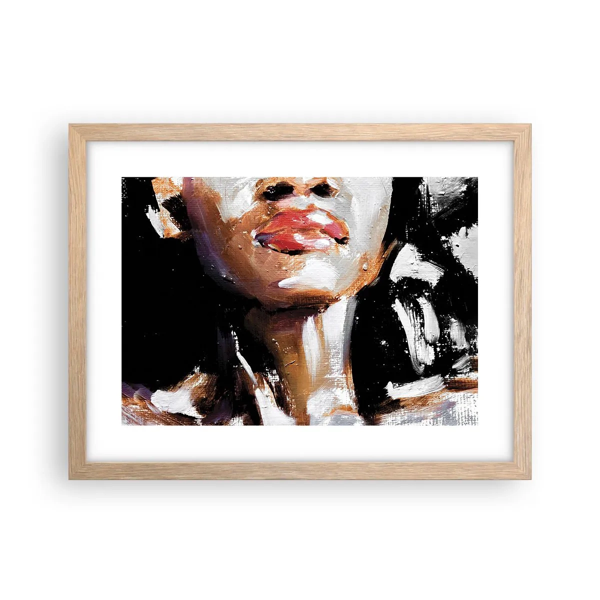 Póster en marco roble claro - Orgullo sin prejuicios - 40x30 cm