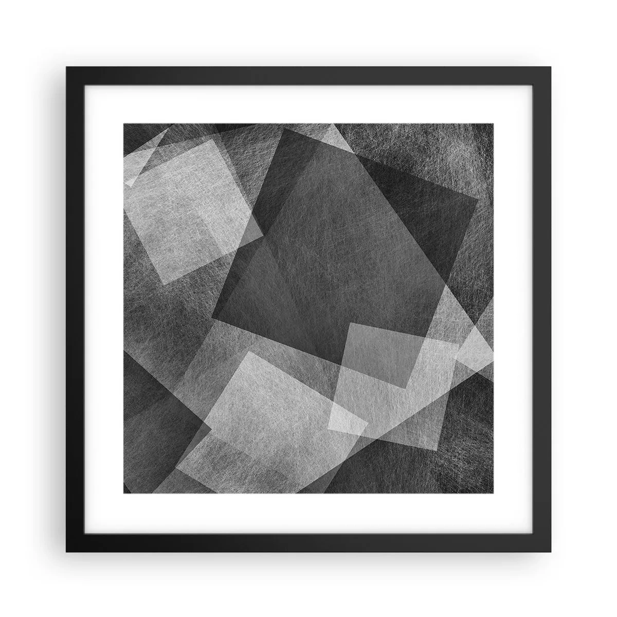 Póster en marco negro - Un símbolo eterno de permanencia y orden - 40x40 cm