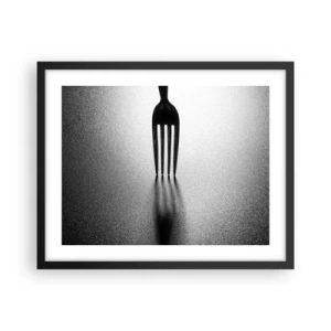 Póster en marco negro - Luz y sombra - 50x40 cm