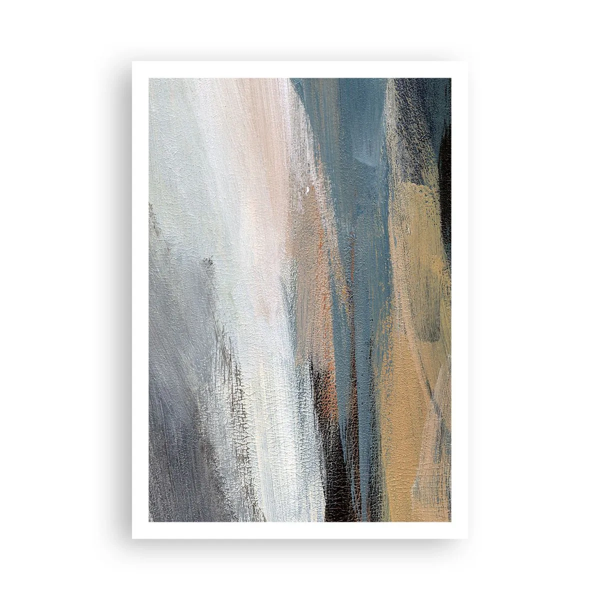 Póster - Abstracción: paisaje nórdico - 70x100 cm