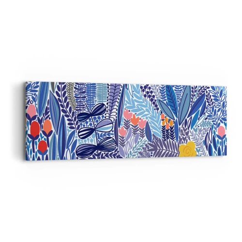 Cuadro sobre lienzo - Impresión de Imagen - Jardín hawaiano - 90x30 cm