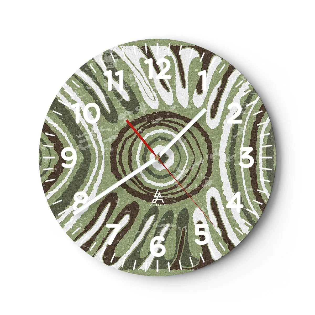 Reloj de pared - Reloj de vidrio - Explosión de emociones - 40x40 cm
