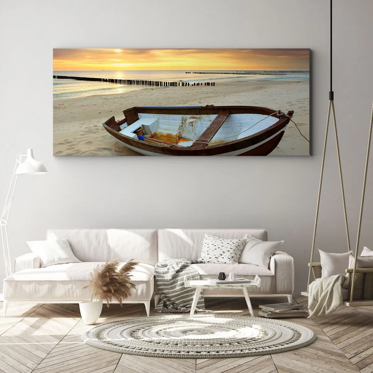 Cuadro sobre lienzo - Impresión de Imagen - No hay playas más bonitas - 100x40 cm