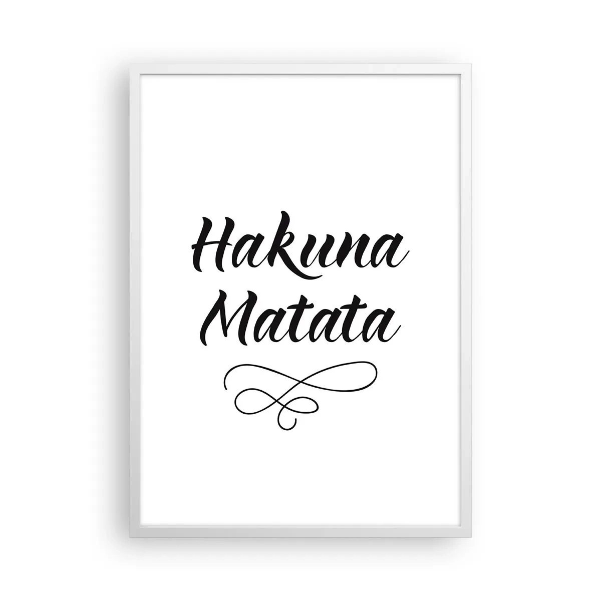 Póster en marco blanco - El mejor consejo - 50x70 cm