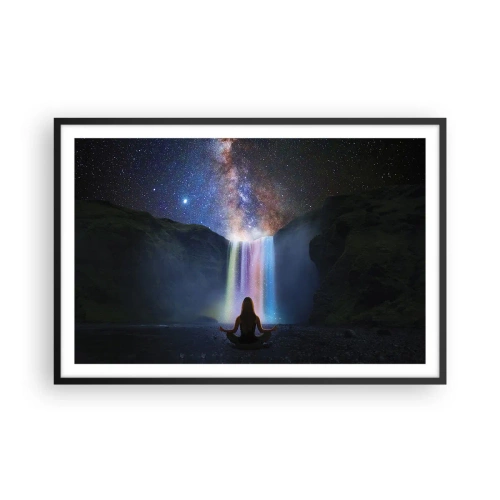 Póster en marco negro - Armonía absoluta - 91x61 cm