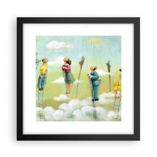 Póster en marco negro - Sigue tu sueño - 30x30 cm