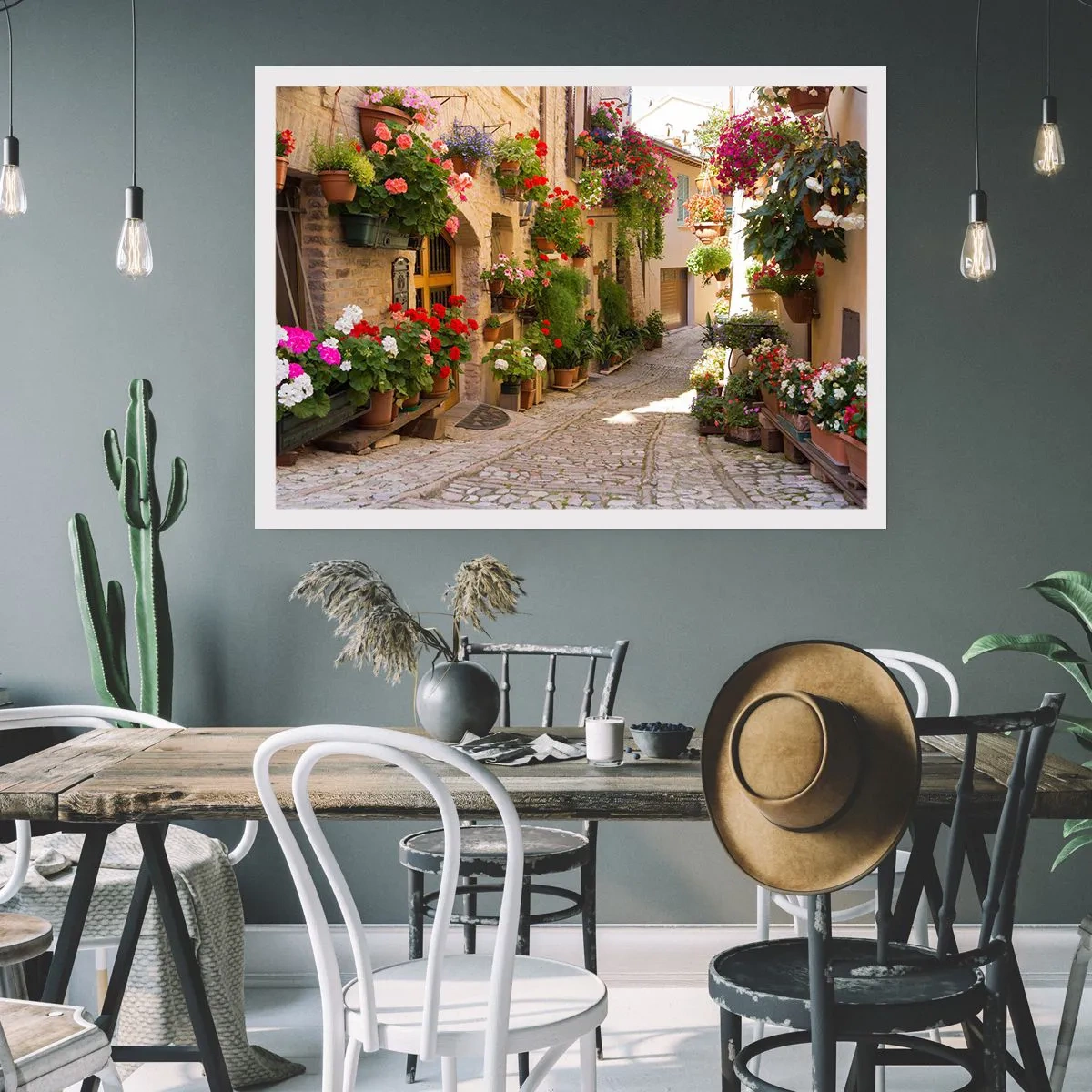 Póster - En un torrente de flores - 70x50 cm