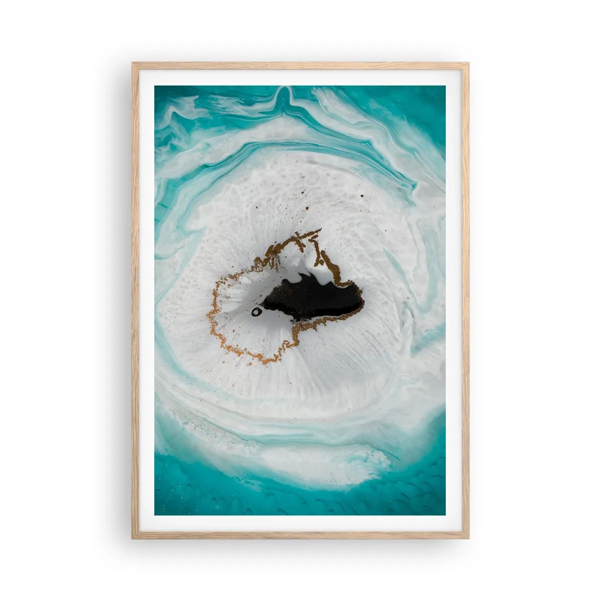 Póster en marco roble claro - Para acceder al interior - 70x100 cm