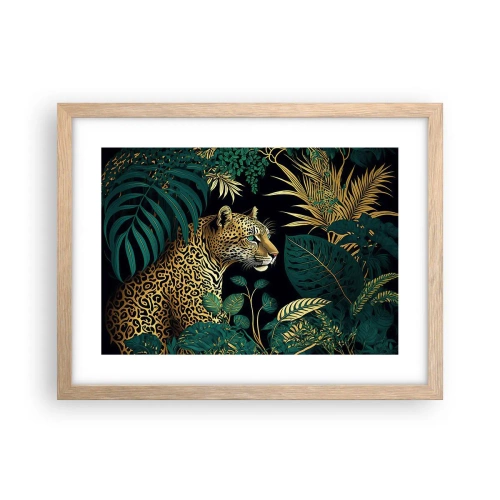 Póster en marco roble claro - El anfitrión en la jungla - 40x30 cm