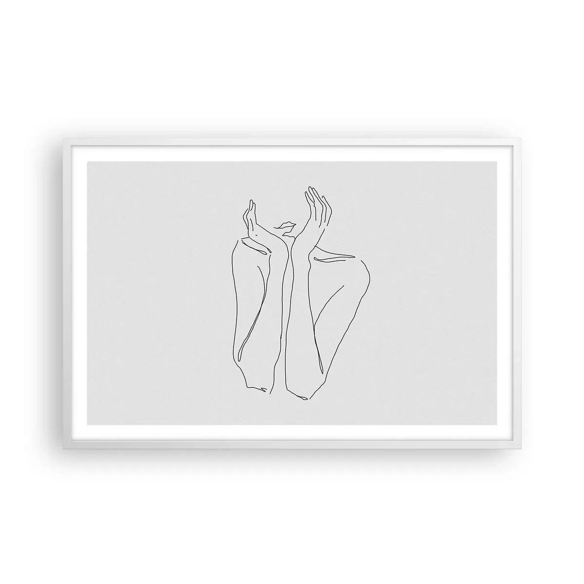 Póster en marco blanco - Con qué sueñan las mujeres - 91x61 cm