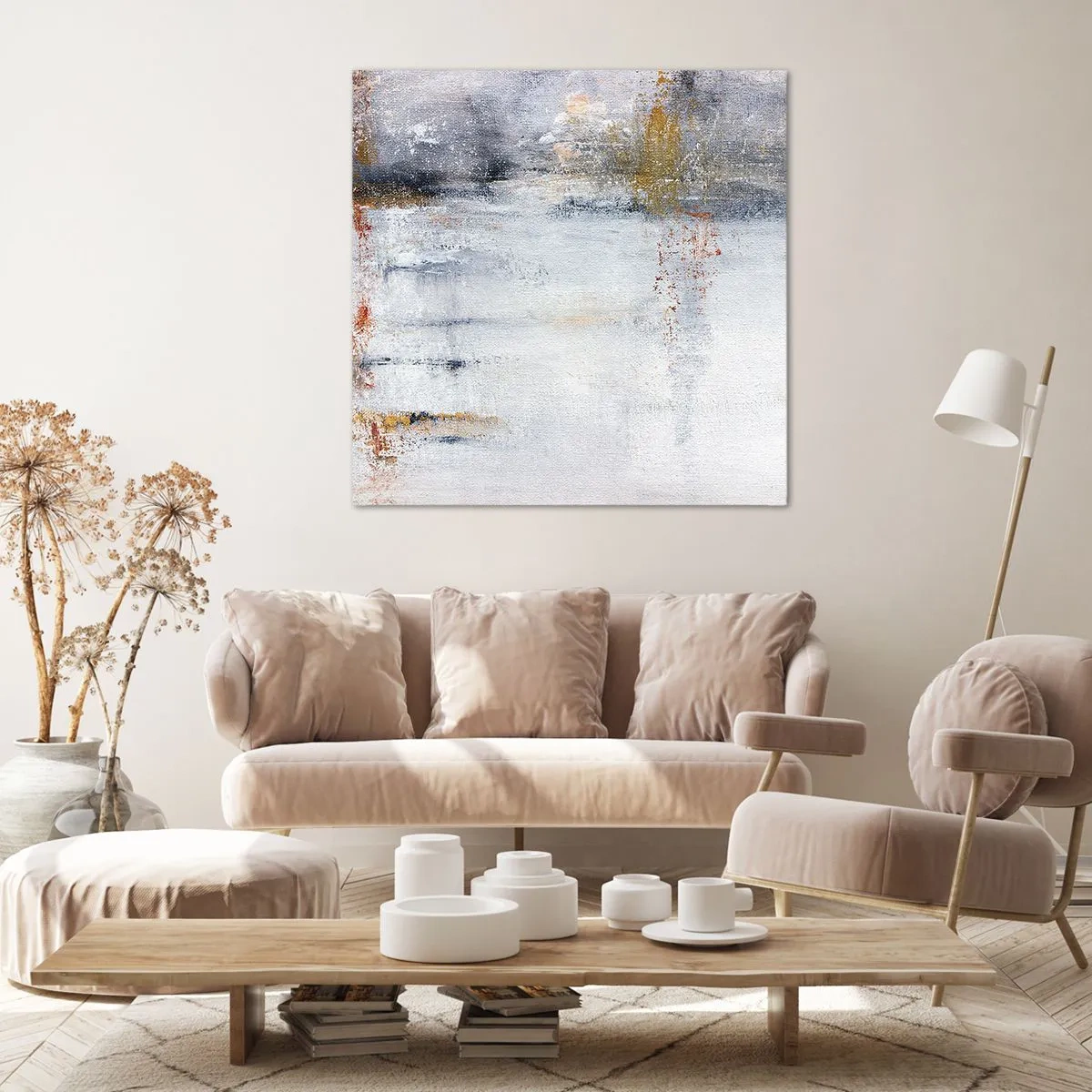 Cuadro sobre lienzo - Impresión de Imagen - Tras una cortina de aire - 50x50 cm