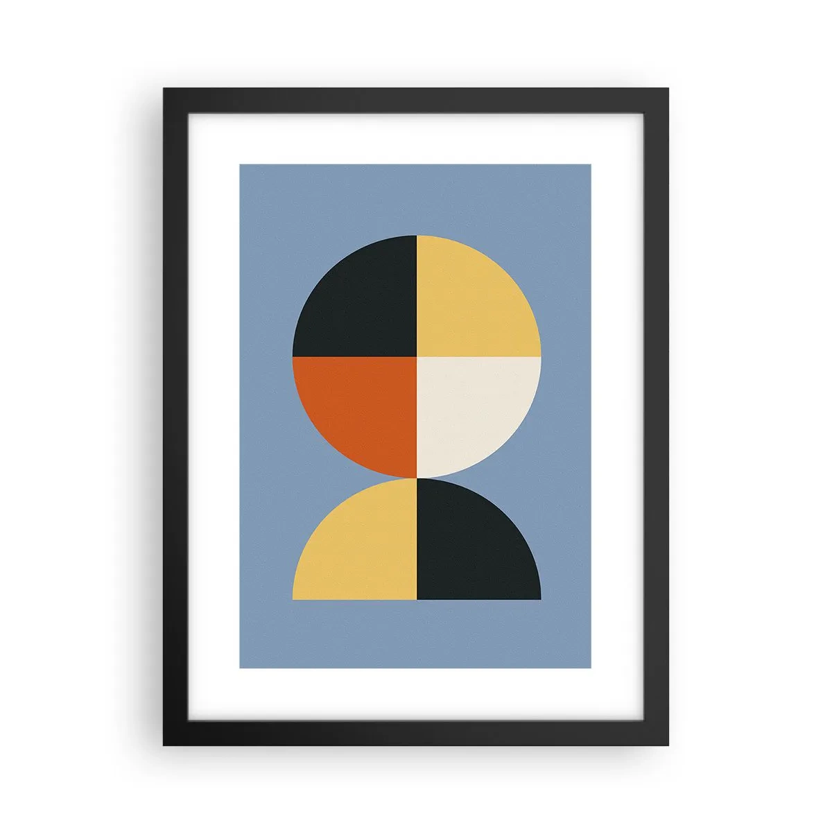 Póster en marco negro - Mira y cuenta - 30x40 cm