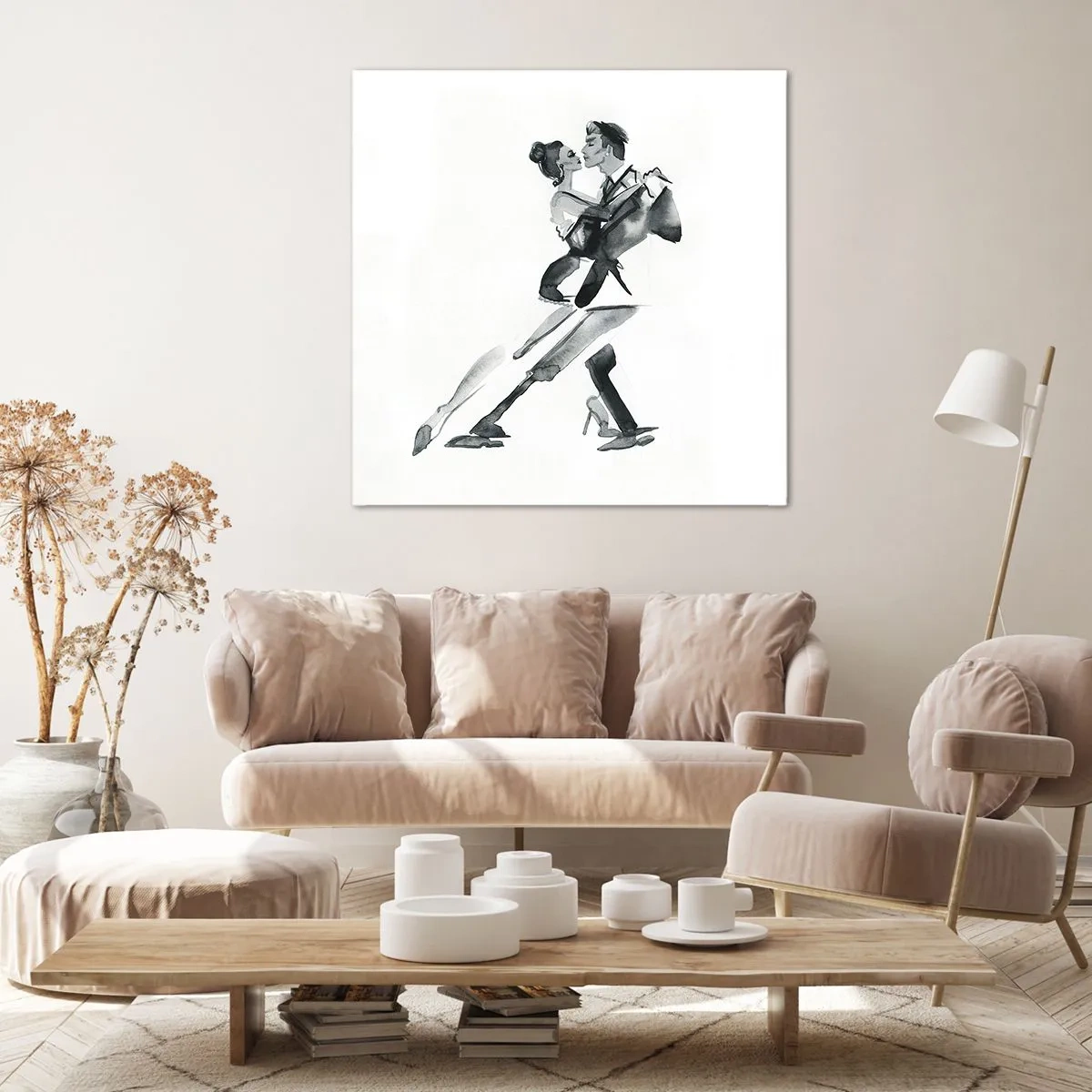 Cuadro sobre lienzo - Impresión de Imagen - Todos al son de la música - 40x40 cm