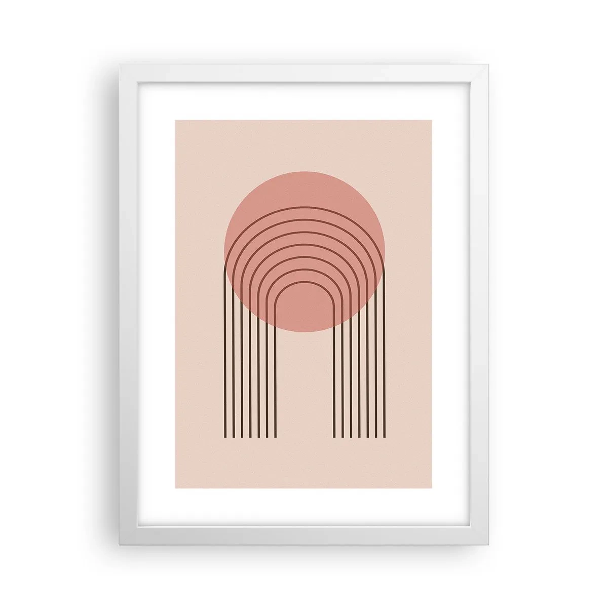 Póster en marco blanco - Atracción irresistible - 30x40 cm