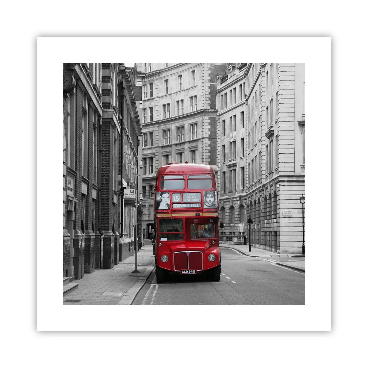 Póster - La vida cotidiana no tiene por qué ser gris - 40x40 cm