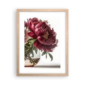 Póster en marco roble claro - En plena floración de la belleza - 30x40 cm