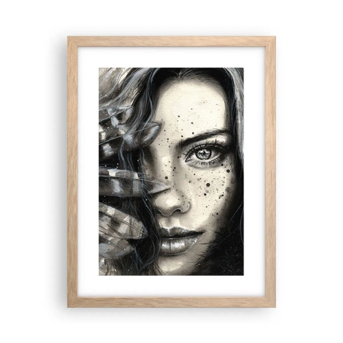 Póster en marco roble claro - Belleza salvaje - 30x40 cm