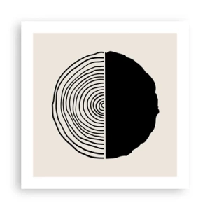 Póster - Mitad y mitad - 50x50 cm