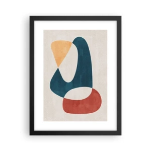 Póster en marco negro - Influencias y metamorfosis - 30x40 cm