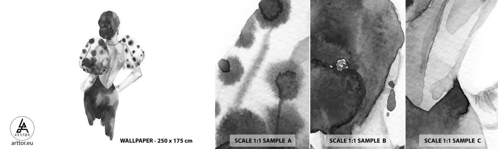 Muestra De Fotomural Standard Eco - Pasa justo por aquí - Mujer, Moda, Modelo - 100x30 cm