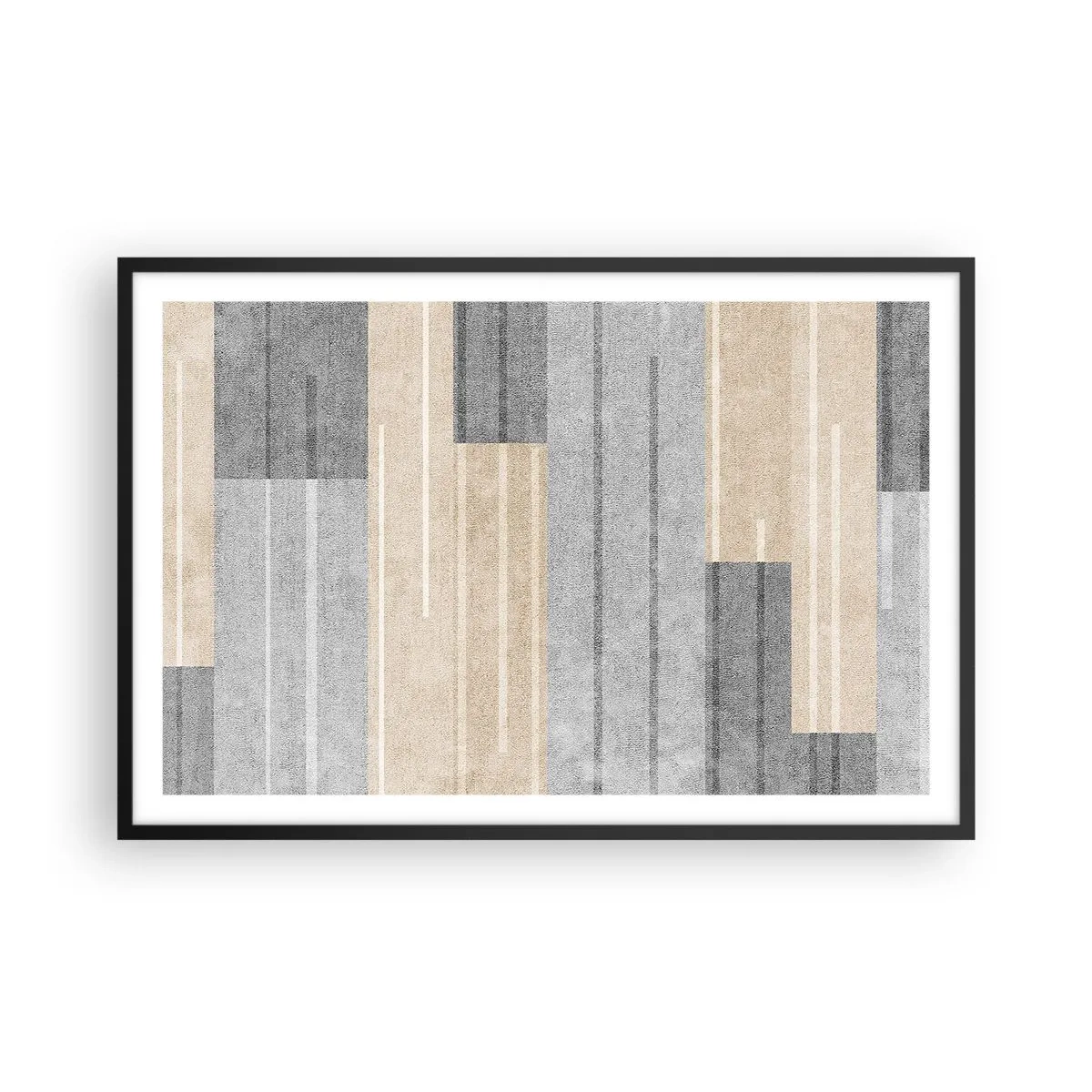 Póster en marco negro - Composición: sostener la vertical - 91x61 cm