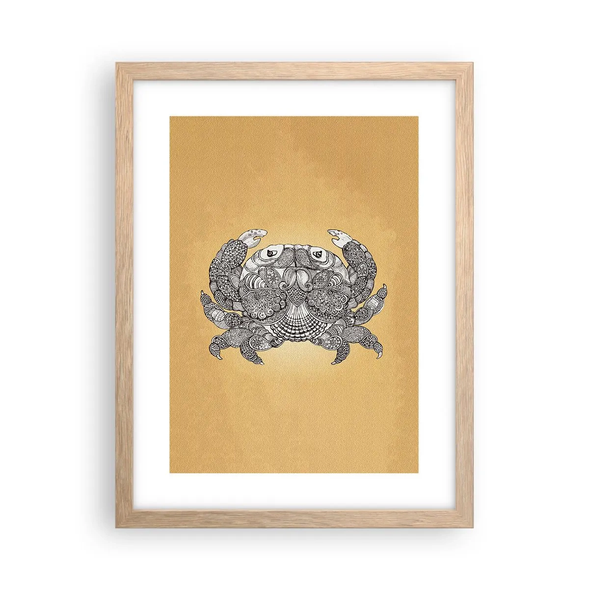 Póster en marco roble claro - Cuentos del Sr. Cangrejo - 30x40 cm