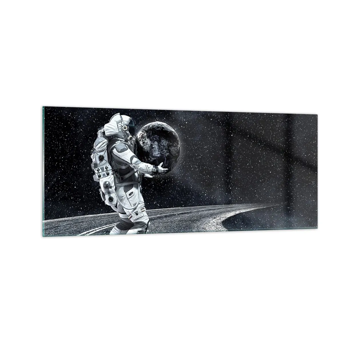 Cuadro sobre vidrio - Impresiones sobre Vidrio - En la Vía Láctea - 100x40 cm