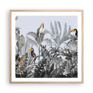 Póster en marco roble claro - Un cuento de hadas africano - 60x60 cm