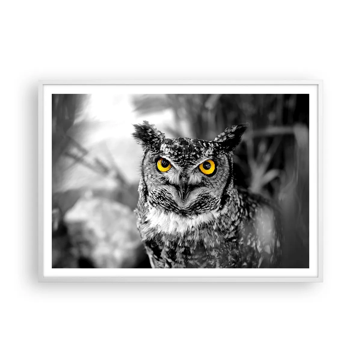 Póster en marco blanco - Nada se puede ocultar - 100x70 cm