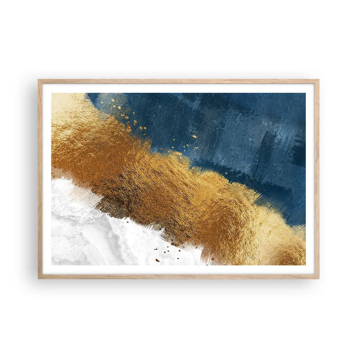 Póster en marco roble claro - Los colores del verano - 100x70 cm