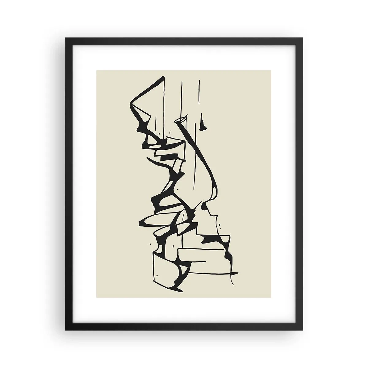 Póster en marco negro - Tal vez sea un paisaje - 40x50 cm