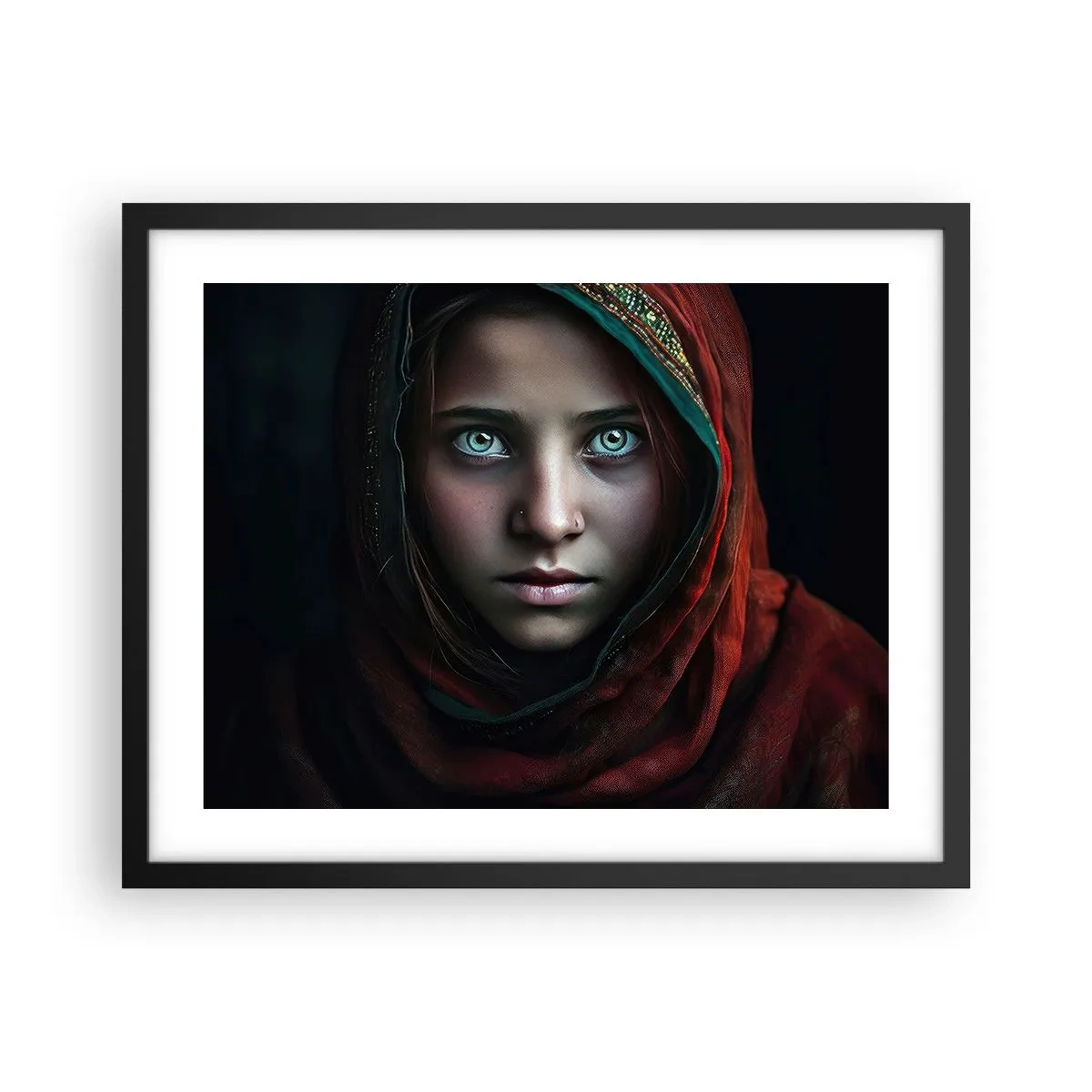Póster en marco negro - Princesa del Este - 50x40 cm