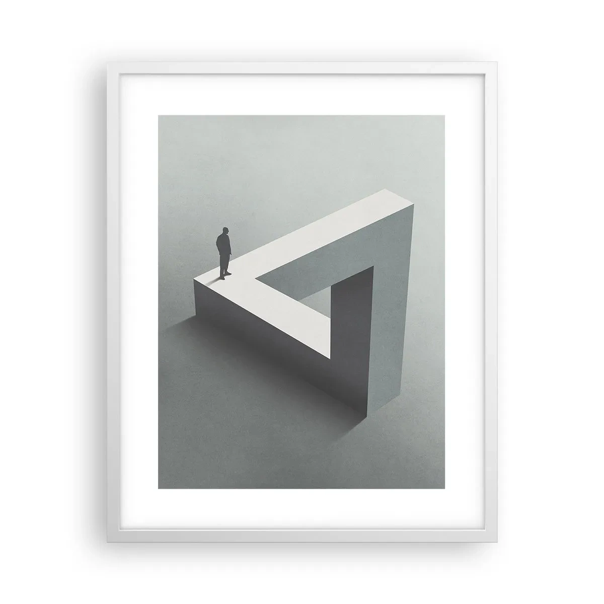 Póster en marco blanco - Y, sin embargo, es posible - 40x50 cm