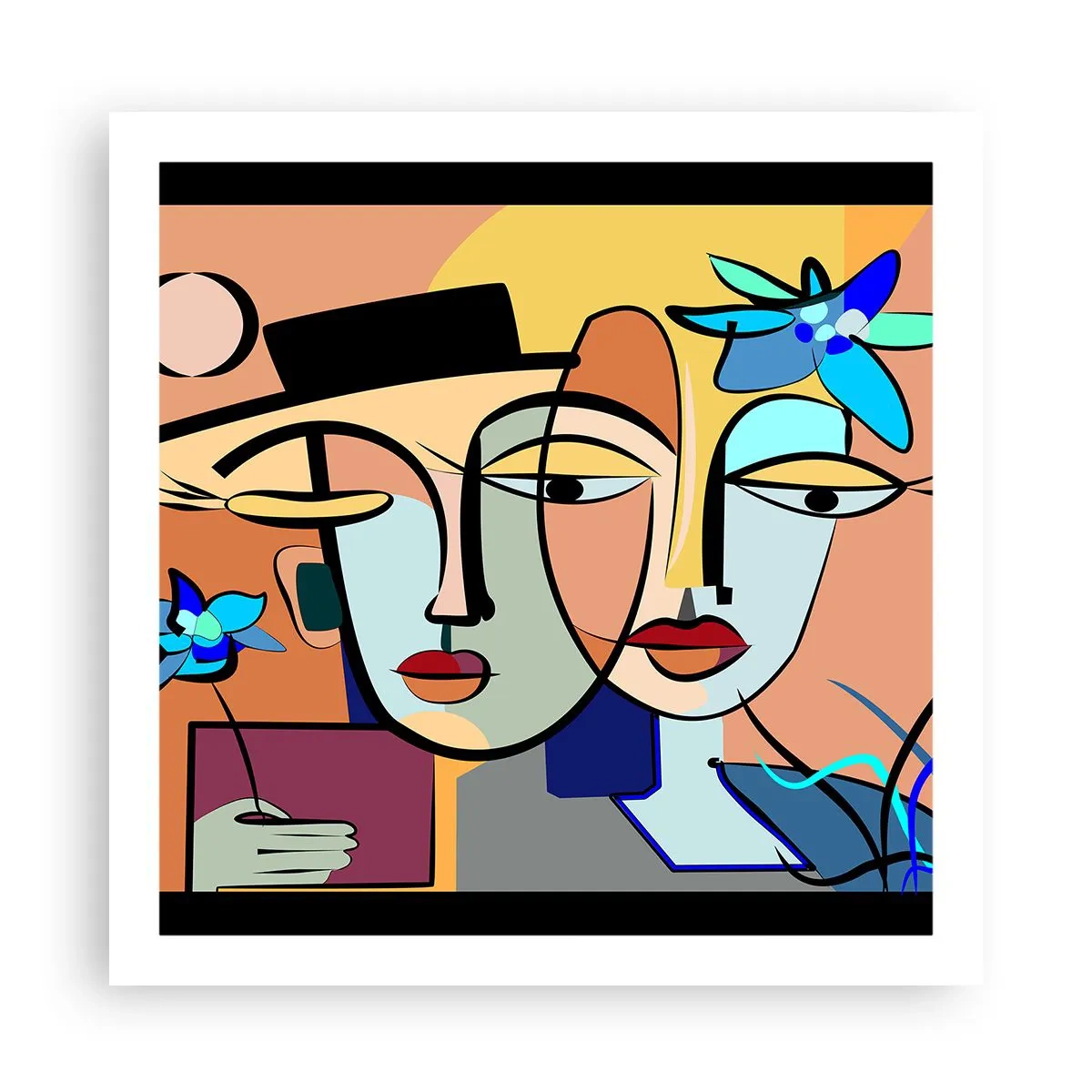 Póster - Randez vous de Picasso - 60x60 cm