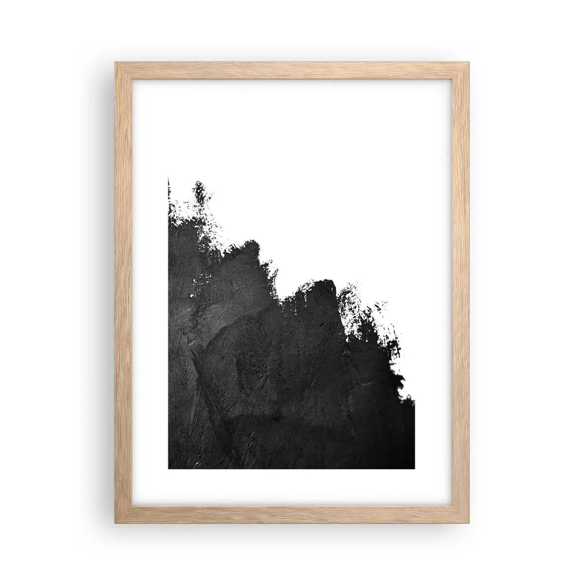 Póster en marco roble claro - Elementos: tierra - 30x40 cm