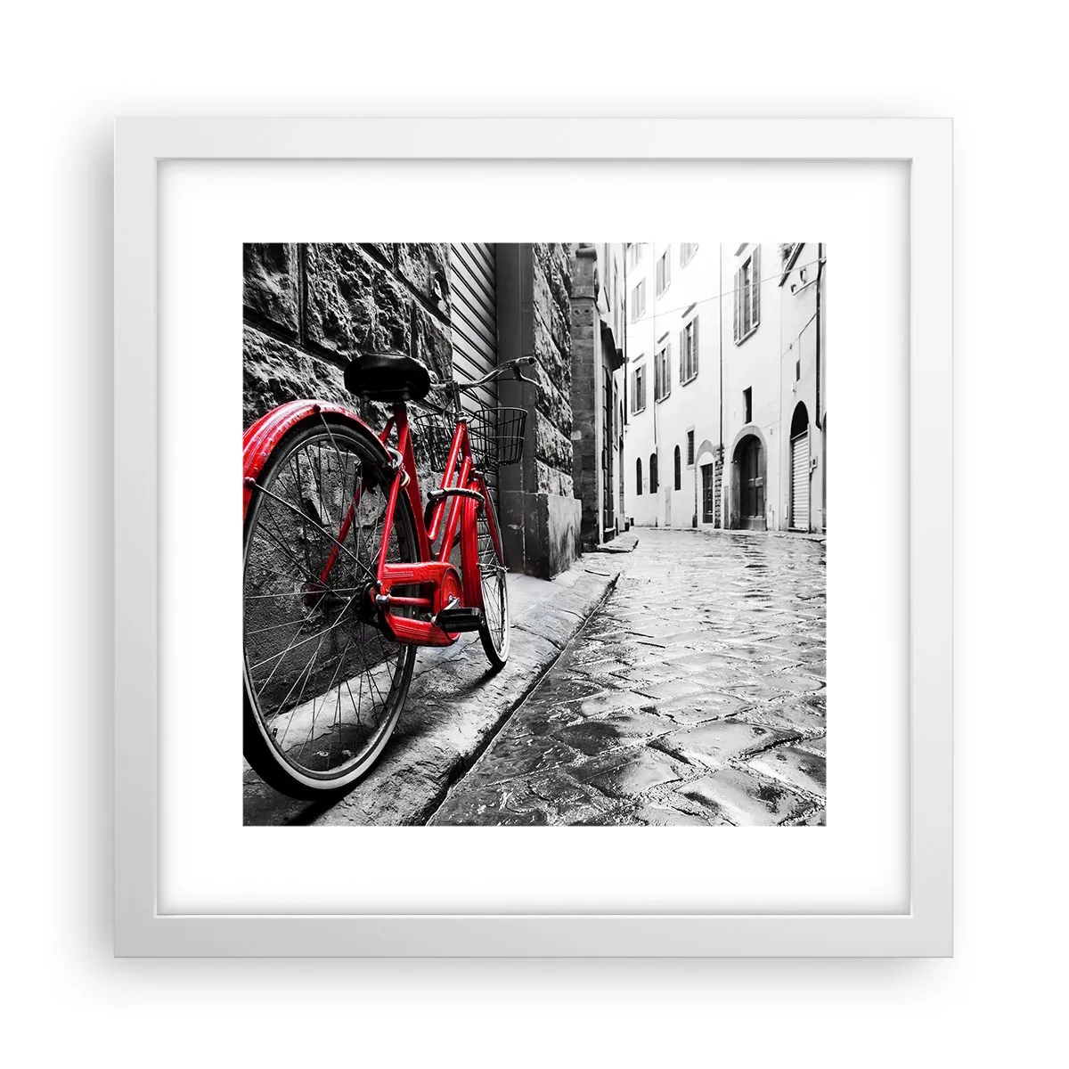 Póster en marco blanco - La verdadera belleza no envejece - 30x30 cm