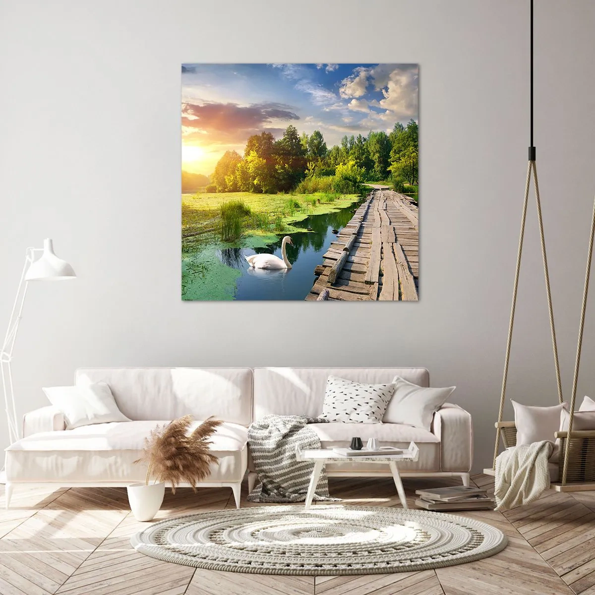 Cuadro sobre lienzo - Impresión de Imagen - Verano, verano en todas partes - 50x50 cm