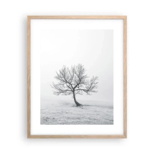 Póster en marco roble claro - Contra la nada - 40x50 cm
