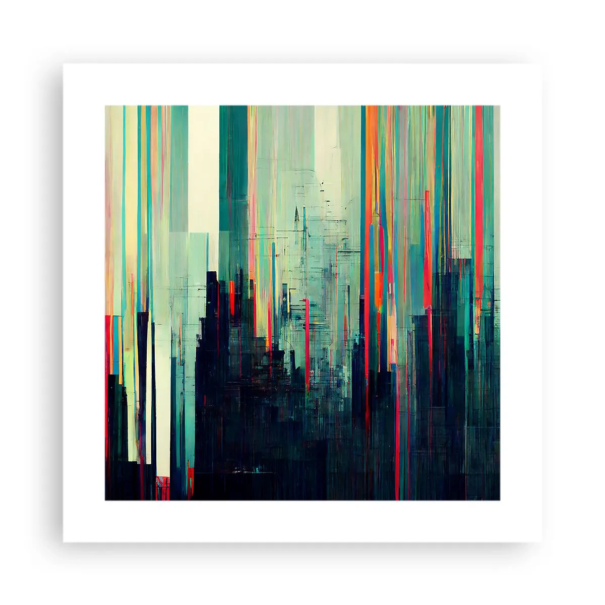 Póster - Ciudad futurista - 40x40 cm