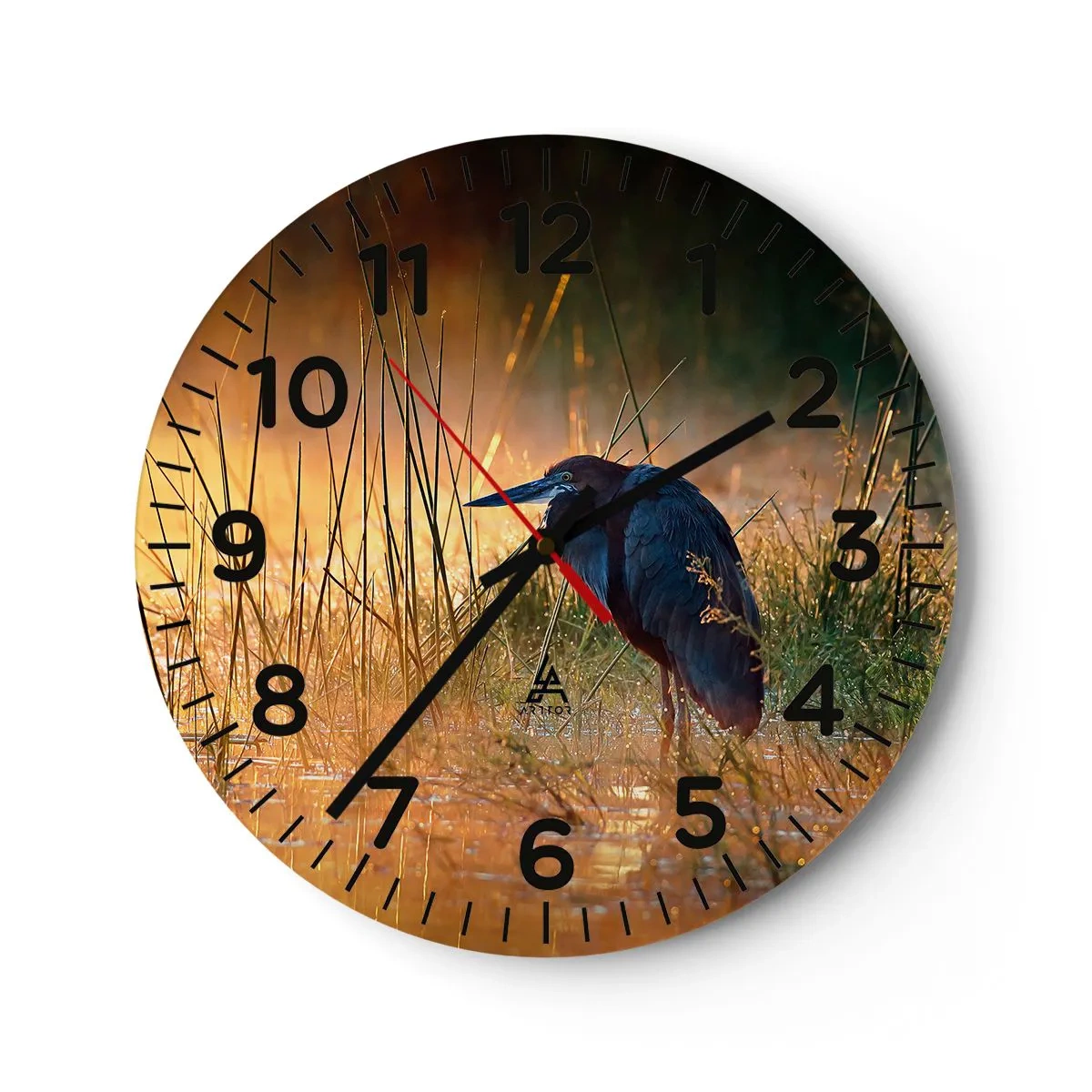Reloj de pared - Reloj de vidrio - Dame un respiro con estas fotos - 30x30 cm