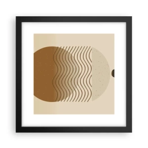 Póster en marco negro - Sobre el origen de las figuras geométricas - 30x30 cm