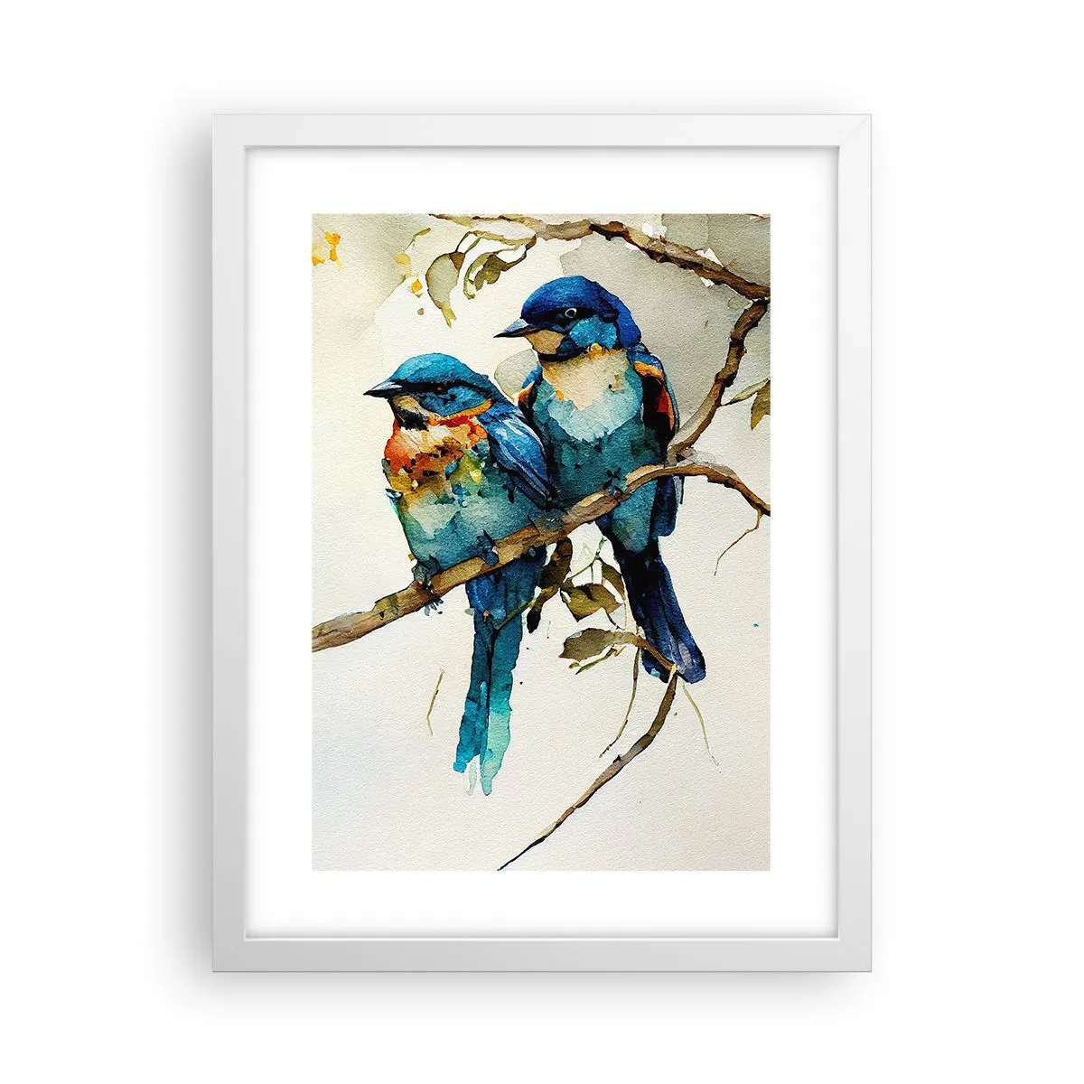 Póster en marco blanco - ¿Ofendido? - 30x40 cm