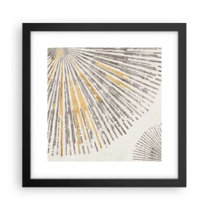 Póster en marco negro - Belleza lineal - 30x30 cm