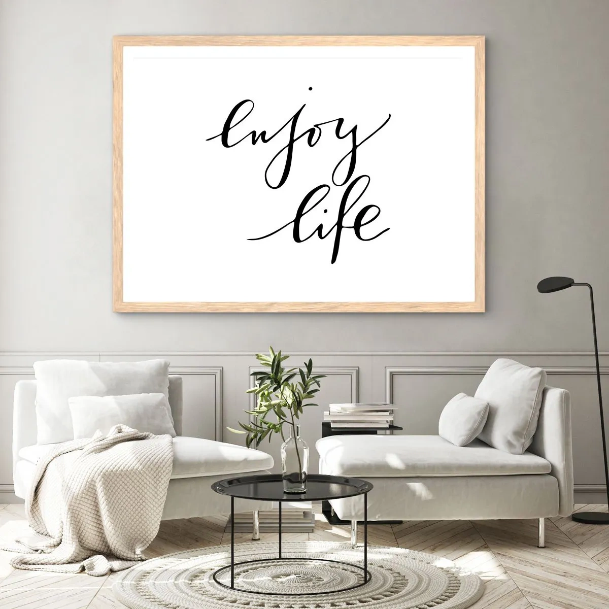 Póster en marco roble claro - Nada que añadir... - 50x40 cm