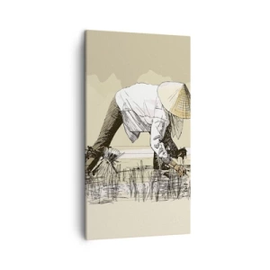 Cuadro sobre lienzo - Impresión de Imagen - De una cosecha exitosa - 45x80 cm