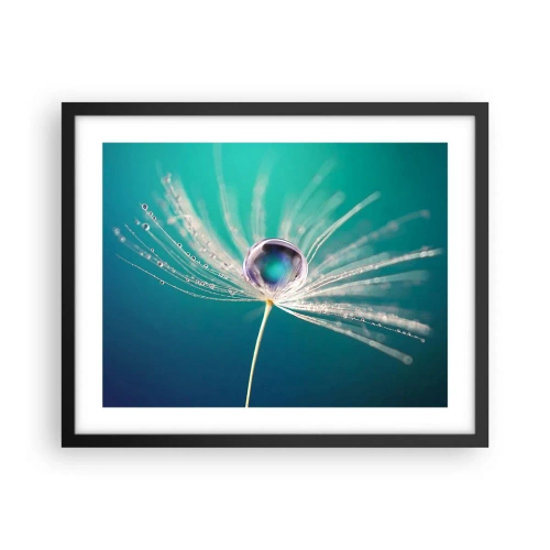 Póster en marco negro - Momento místico - 50x40 cm